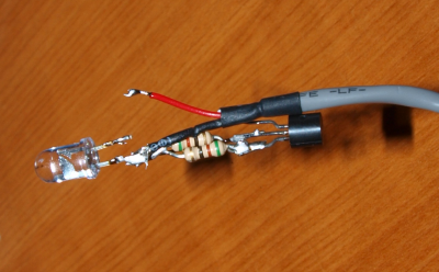 Led, transistori ja vastuksia